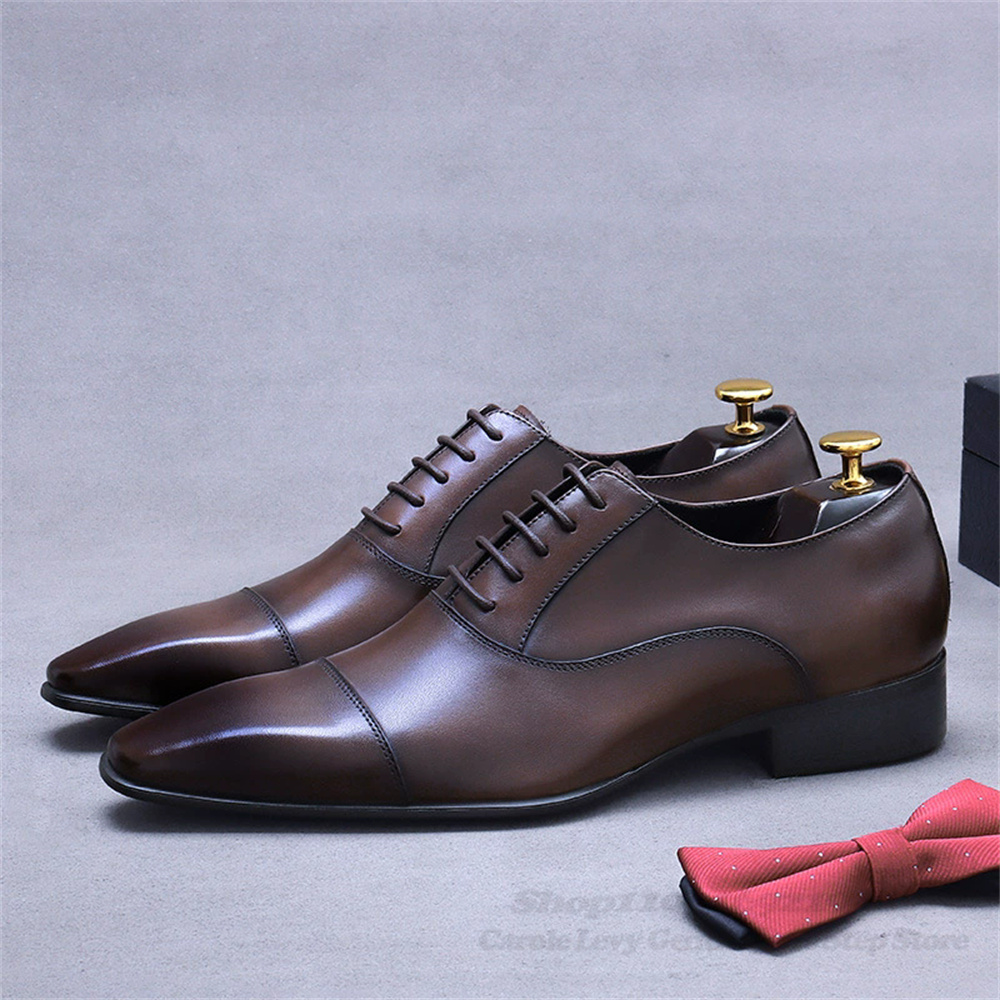 Men'S Shoes For Suits - 남성 옥스포드 가죽 신발 새로운 비즈니스