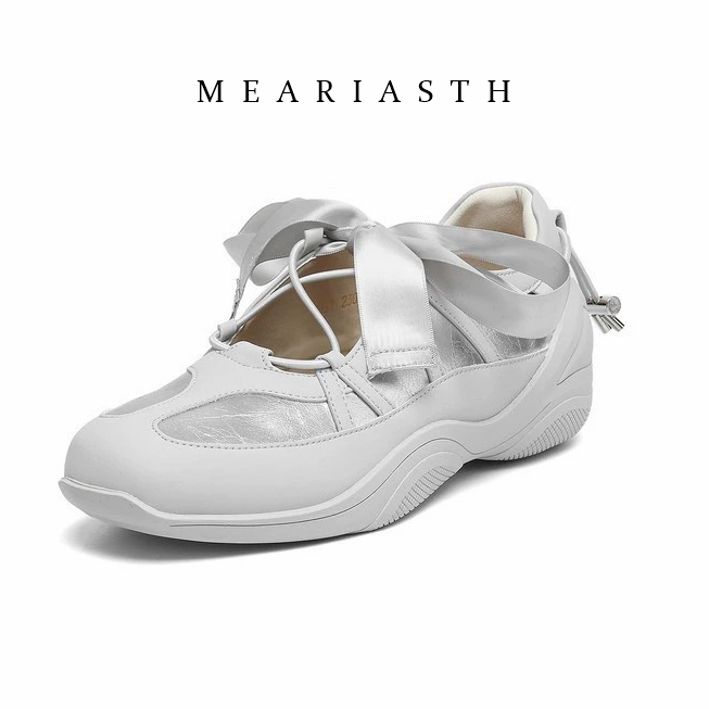 Boat Shoe Leather - 2026년 봄/가을 여성용 로우힐 한국 스타일