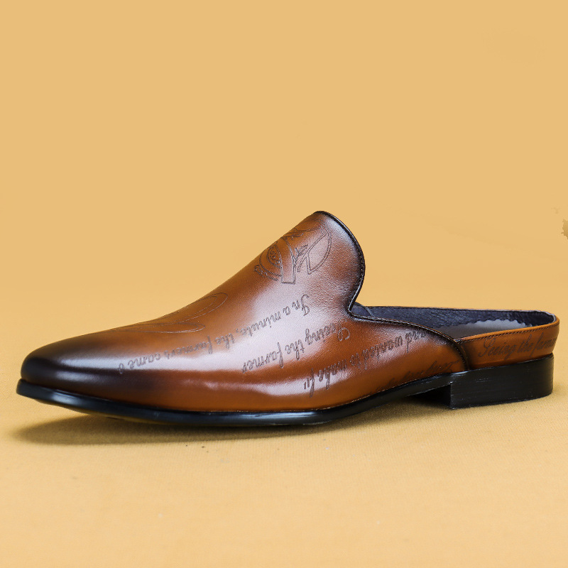 Boat Shoe Leather - 이탈리아 럭셔리 남성 슬리퍼, 정품 가죽
