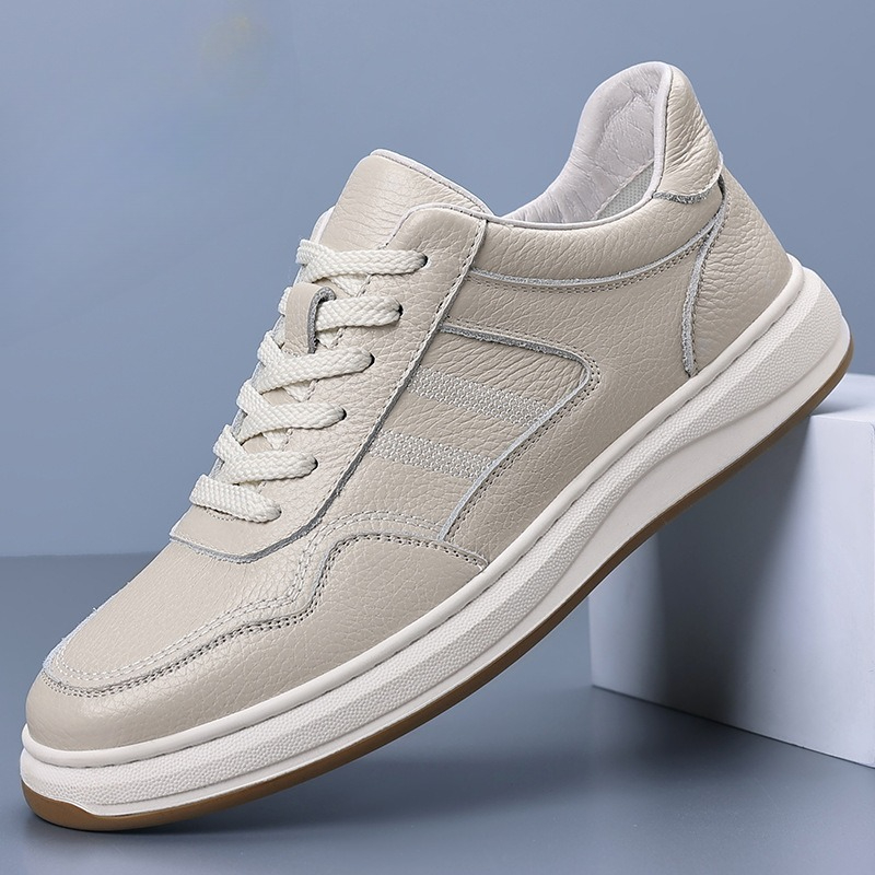 Boat Shoe Leather - 남성용 천연 가죽 캐주얼 신발 프리미엄