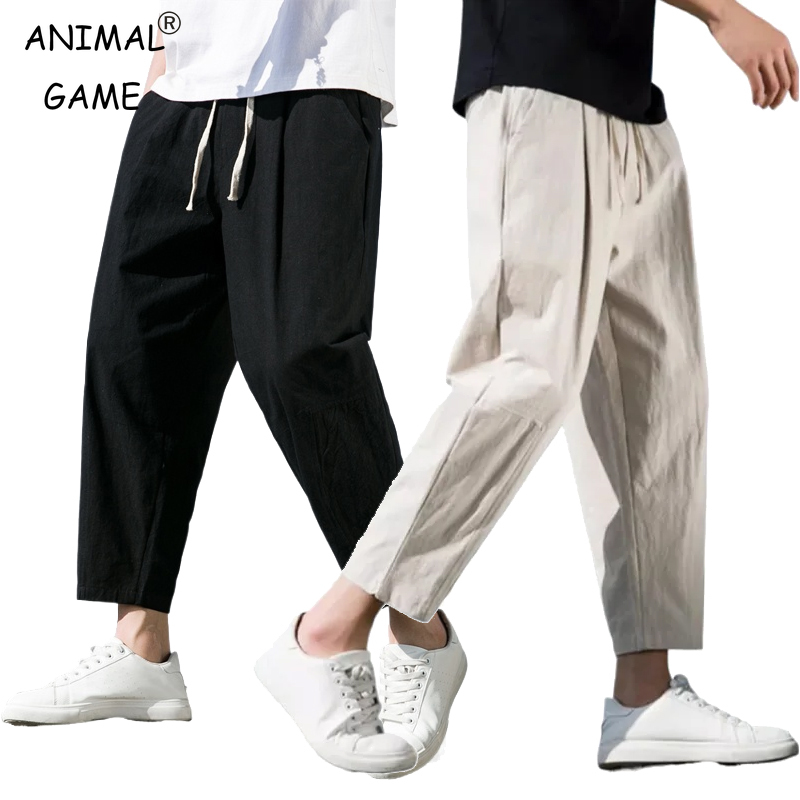 Men Shoes Joggers - 새로운 남성 리넨 경량 운동복 코튼