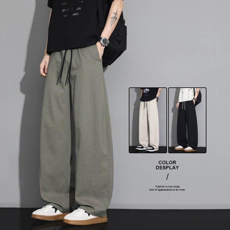 Men Shoes Joggers - 여름 얇은 아늑한 린넨 패브릭 바지