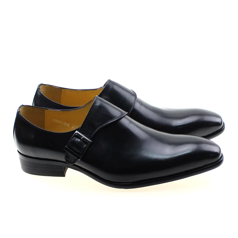Monk Strap Shoe - 남자 정품 가죽 스님 스트랩 드레스