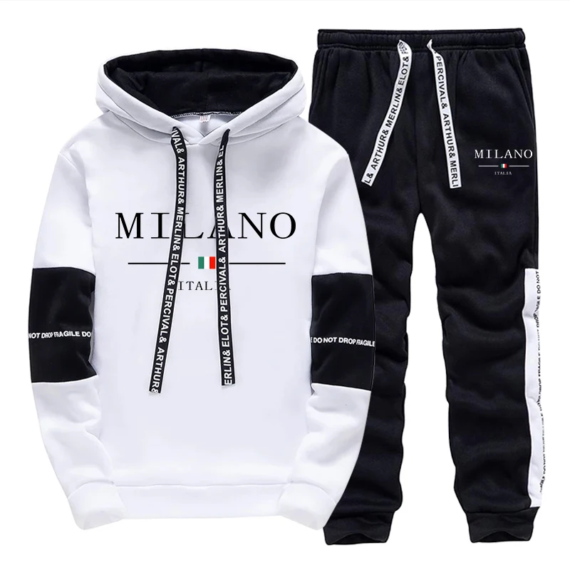 Men Shoes Joggers - 남성 세트/후드티/바지 이탈리아 트렌디 후드티 스포츠웨어