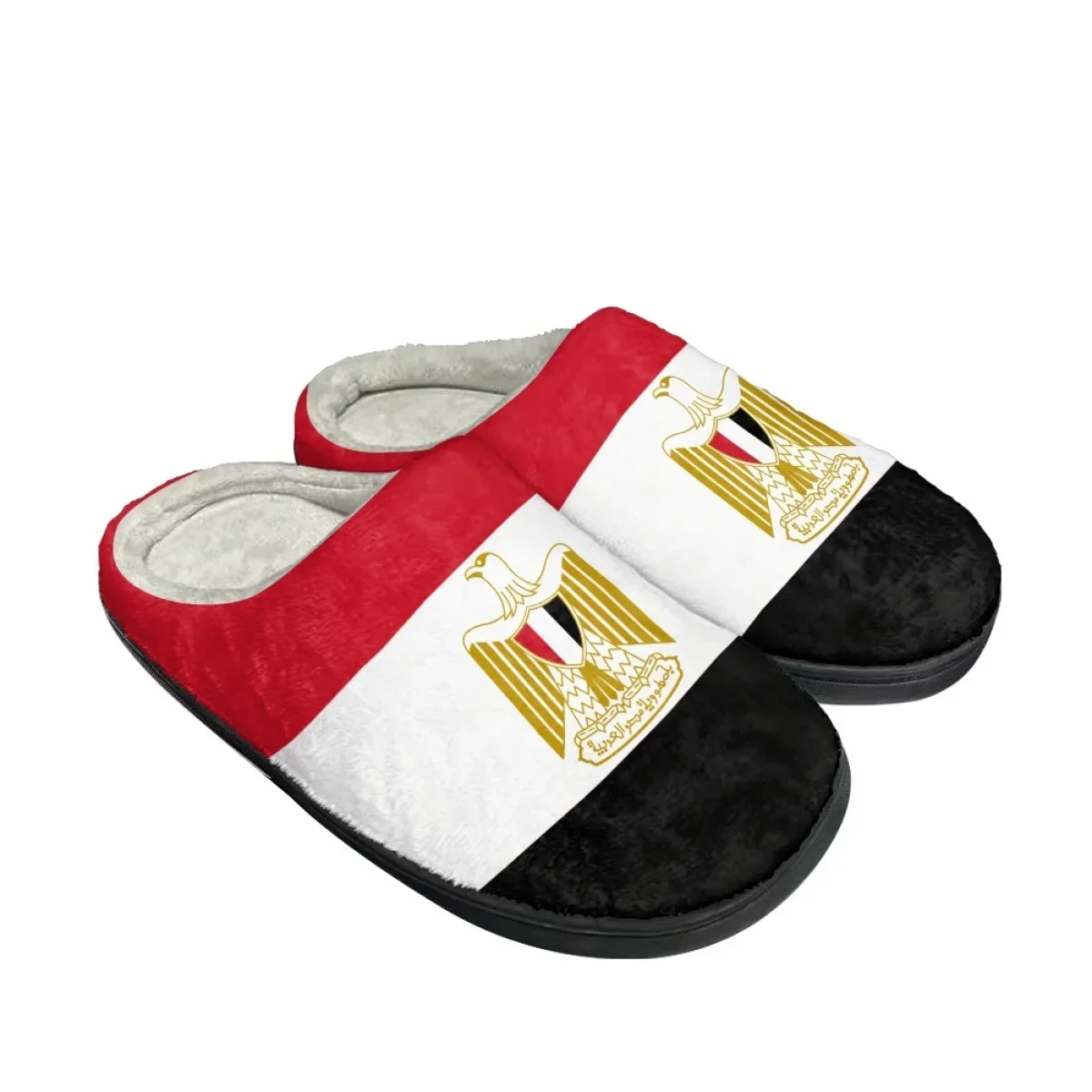 Men Shoes Designer - 이집트 국기 디자인 따뜻한 면 슬리퍼