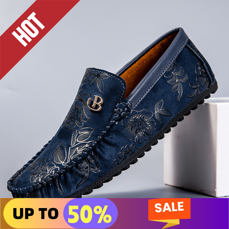 Boat Shoe Leather - 레저 가죽 로퍼 남성 디자인 모카신