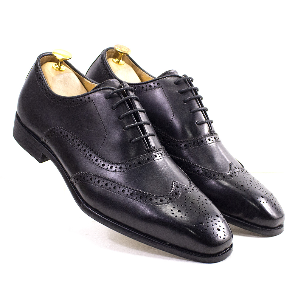 Monk Strap Shoe - 남성용 수제 윙팁 옥스포드 신발, 정품