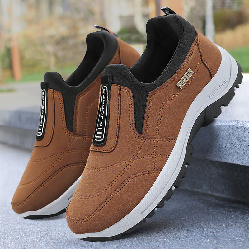 남성용 캐주얼 워킹화, 인조 스웨이드 가죽 슬립온, 정 - Boat Shoe Leather 리뷰 및 가격