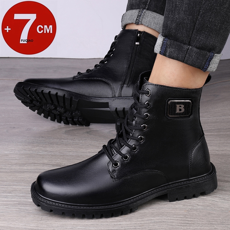 남성용 천연 가죽 키높이 부츠 겨울용 따뜻한 안감 지퍼 - Men'S Shoes Hey Dude 리뷰 및 가격