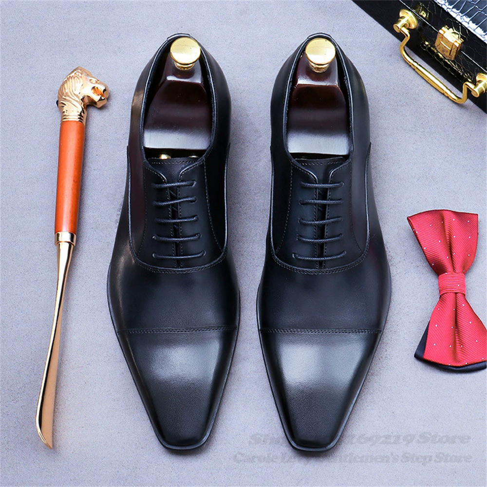 남성 옥스포드 가죽 신발 새로운 비즈니스 정장 소 가죽 - Men'S Shoes For Suits 리뷰 및 가격