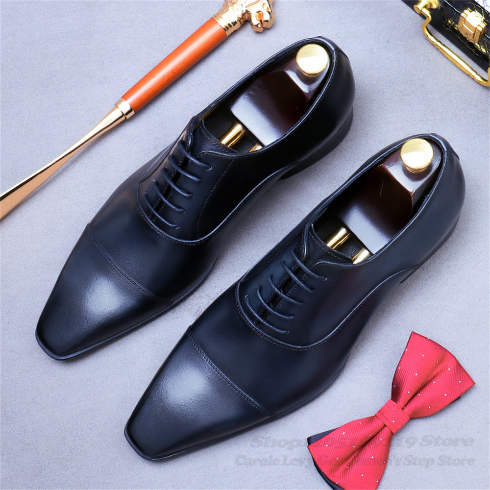 남성 옥스포드 가죽 신발 새로운 비즈니스 정장 소 가죽 - Men'S Shoes For Suits 리뷰 및 가격
