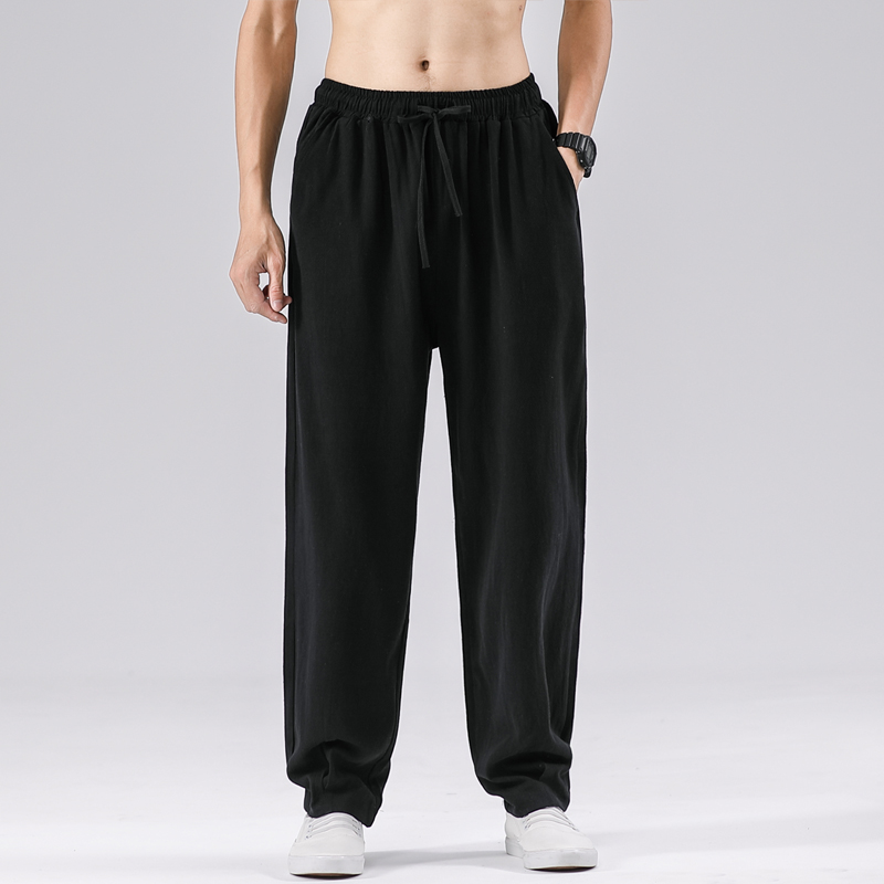 2026 여름 남성 중국 스타일 린넨 바지 남성 단색  - Men Shoes Joggers 리뷰 및 가격