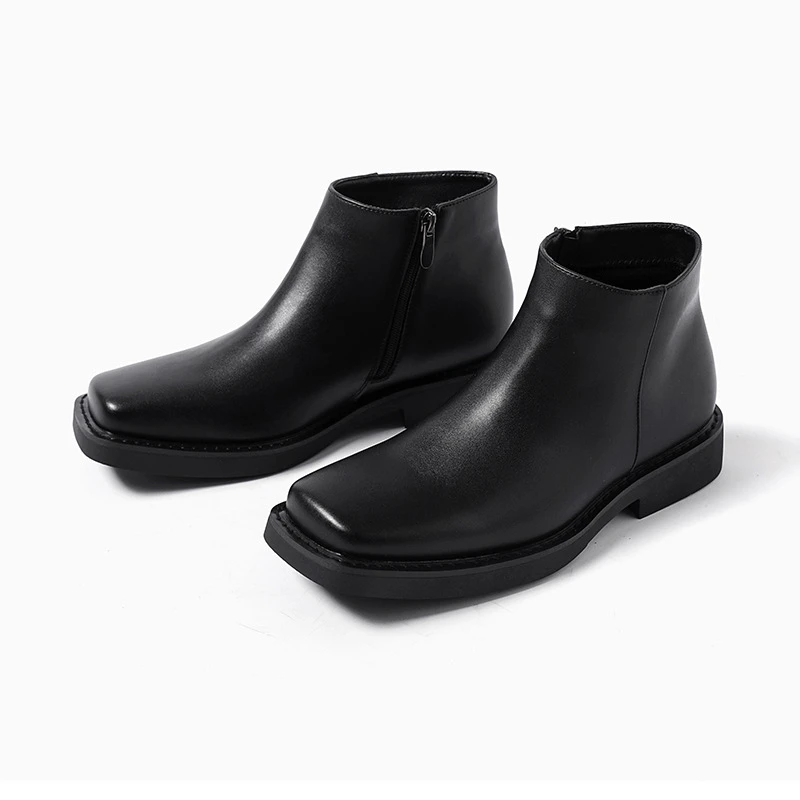 블랙 새로운 패션 남성 캐주얼 가죽 신발 가을 겨울 드 - Men'S Shoes Hey Dude 리뷰 및 가격