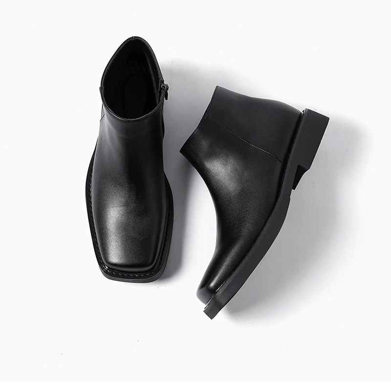 블랙 새로운 패션 남성 캐주얼 가죽 신발 가을 겨울 드 - Men'S Shoes Hey Dude 리뷰 및 가격