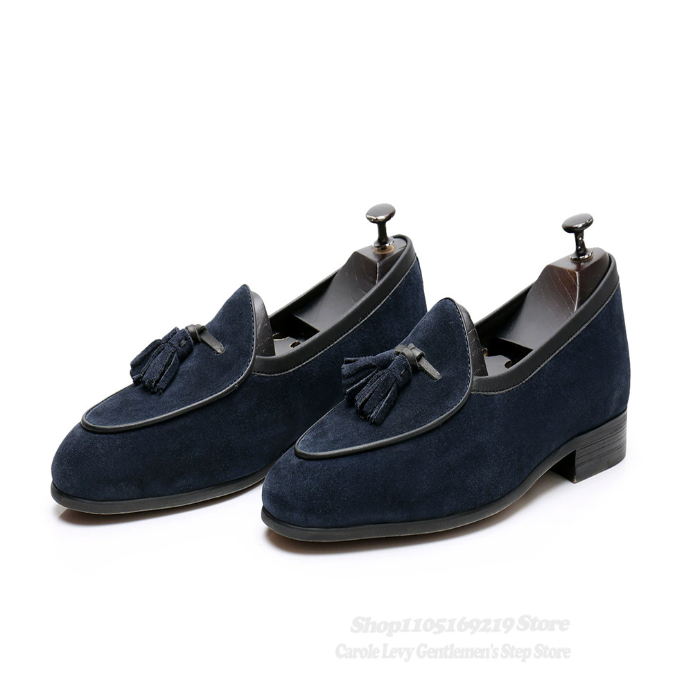 태슬 장식 남성 로퍼 네이비 블루 캐주얼 슬립온 플랫  - Men'S Shoes Hey Dude 리뷰 및 가격