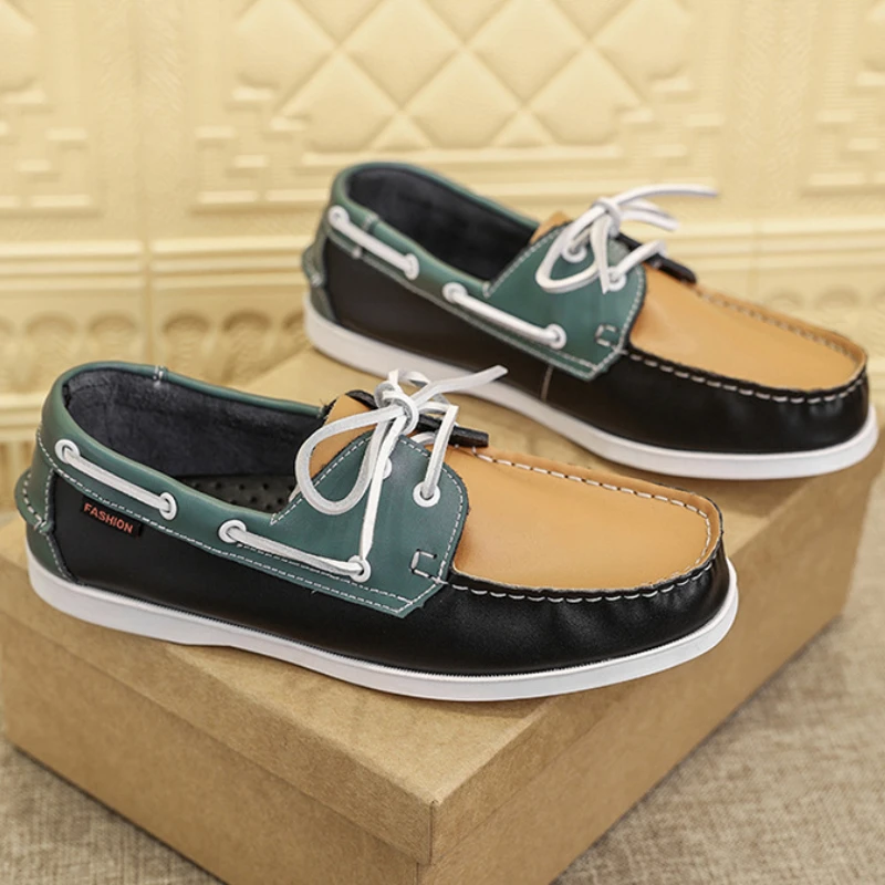 정품 가죽 로퍼 남성용 캐주얼 신발, 비즈니스 신발,  - Boat Shoe Leather 리뷰 및 가격