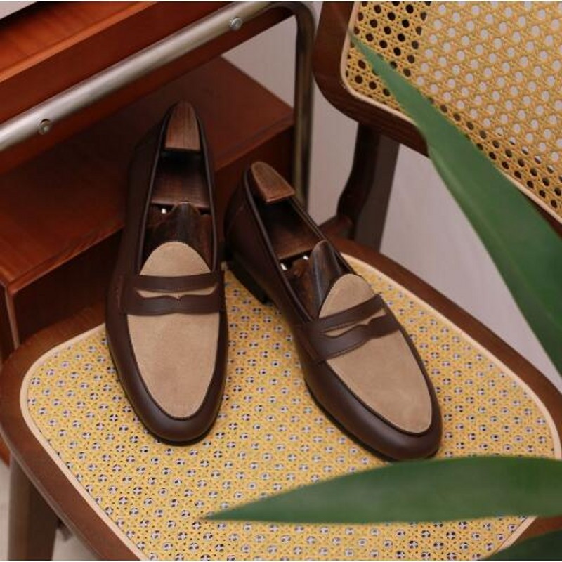 영국 스타일 남성 커피 로퍼 여름 정품 가죽 신사 캐주 - Boat Shoe Leather 리뷰 및 가격