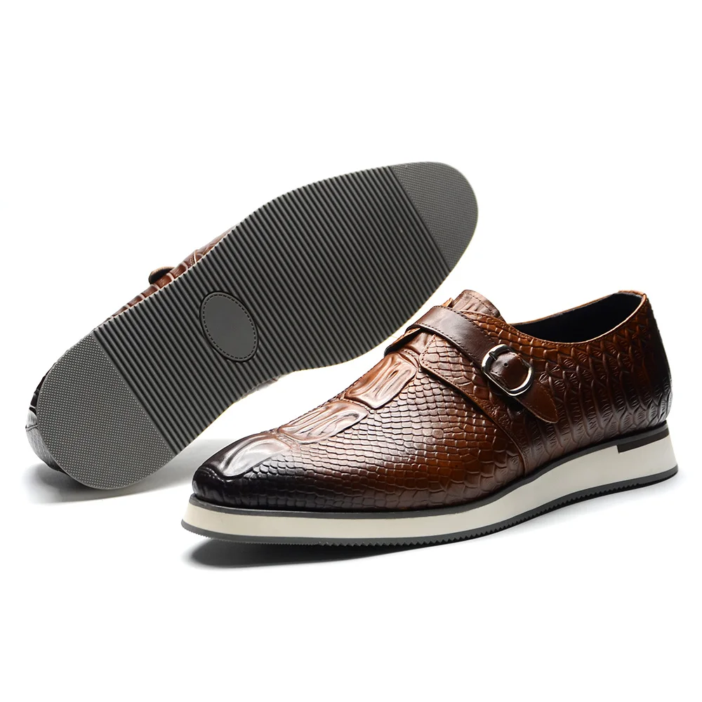 소가죽 남성 캐주얼 비즈니스 슈즈 버클 몽크 스트랩 크 - Monk Strap Shoe 리뷰 및 가격