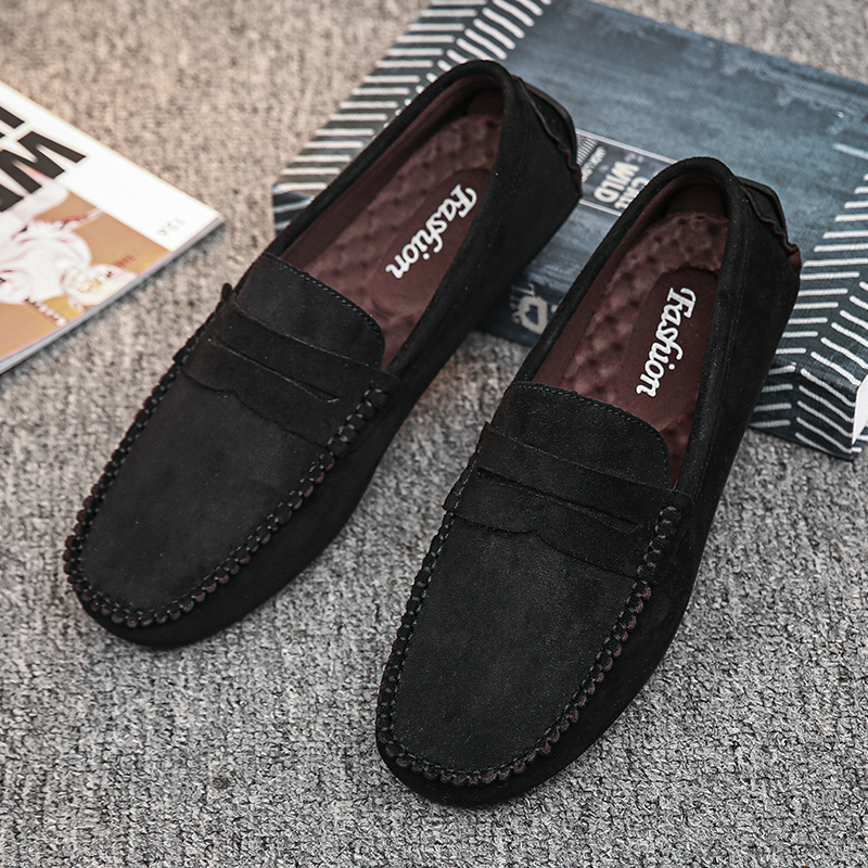 트렌드 남성 캐주얼 신발 통기성 편안한 슬립온 남성 드 - Boat Shoe Leather 리뷰 및 가격