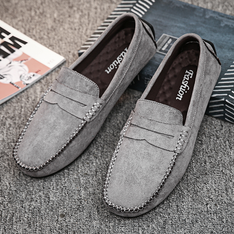 트렌드 남성 캐주얼 신발 통기성 편안한 슬립온 남성 드 - Boat Shoe Leather 리뷰 및 가격