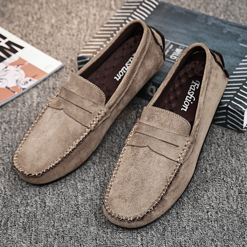 트렌드 남성 캐주얼 신발 통기성 편안한 슬립온 남성 드 - Boat Shoe Leather 리뷰 및 가격