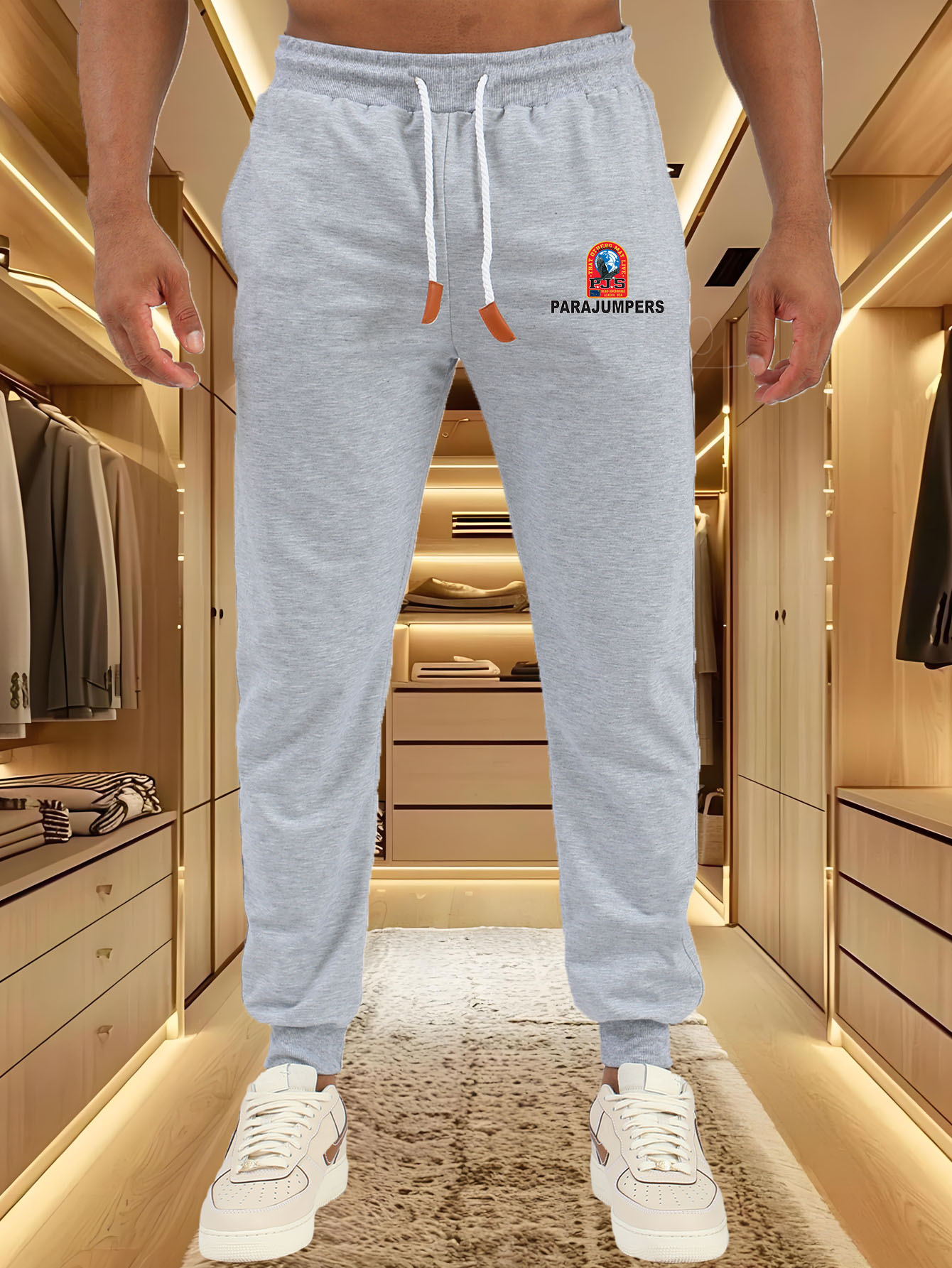 남성 조깅 바지 파라점퍼스 컬러풀 쉴드 배지 로고 프린 - Men Shoes Joggers 리뷰 및 가격