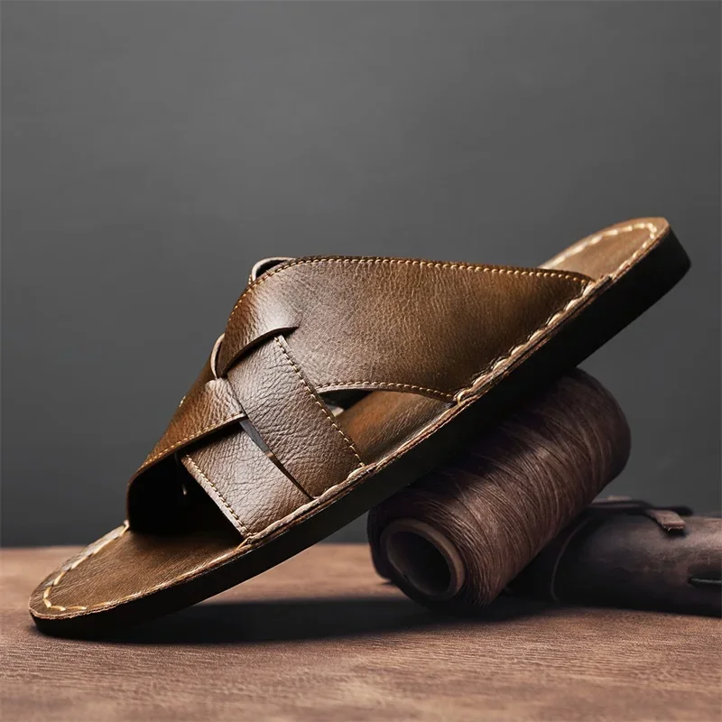 정품 가죽 남성 캐주얼 샌들 여름 남성 슬리퍼 야외 통 - Men'S Shoes Hey Dude 리뷰 및 가격