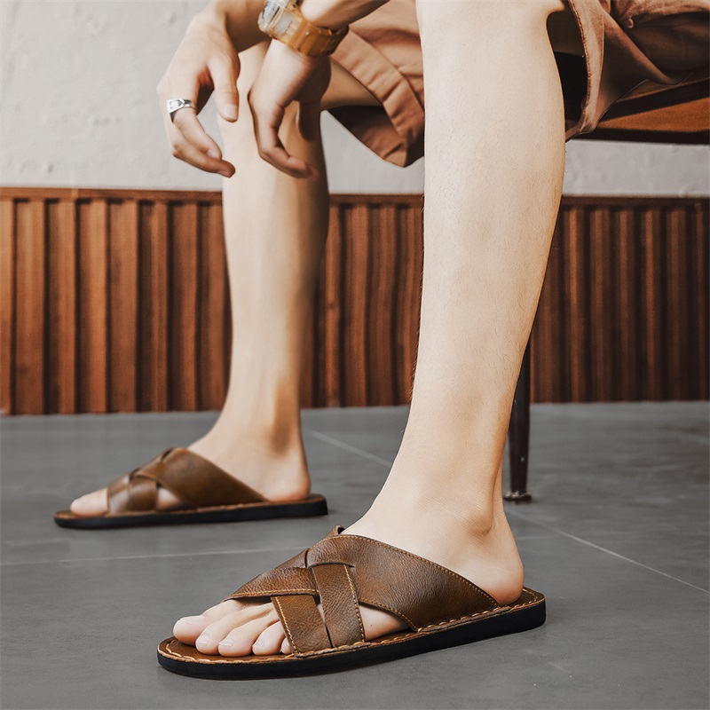 정품 가죽 남성 캐주얼 샌들 여름 남성 슬리퍼 야외 통 - Men'S Shoes Hey Dude 리뷰 및 가격