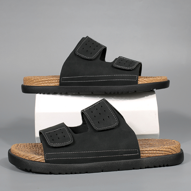디자이너 남성 여름 샌들 천연 가죽 스포츠 슬리퍼 비치 - Men Shoes Designer 리뷰 및 가격