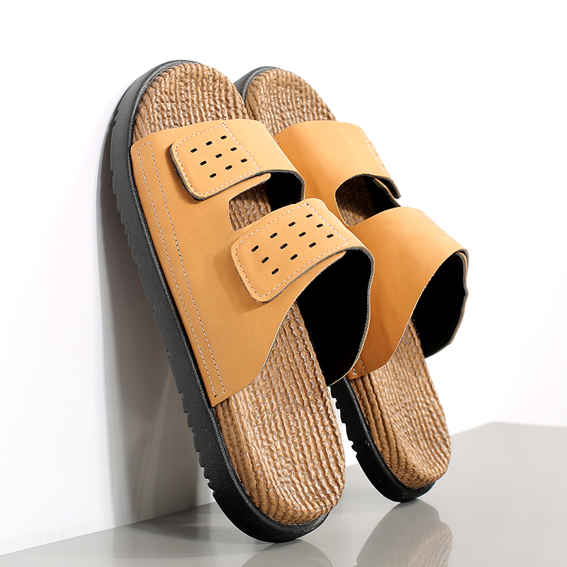 디자이너 남성 여름 샌들 천연 가죽 스포츠 슬리퍼 비치 - Men Shoes Designer 리뷰 및 가격