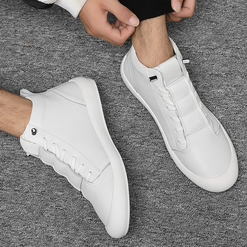 2025년 가을 남성용 정품 가죽 하이탑 스니커즈 스케 - Boat Shoe Leather 리뷰 및 가격