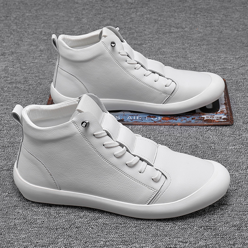 2025년 가을 남성용 정품 가죽 하이탑 스니커즈 스케 - Boat Shoe Leather 리뷰 및 가격
