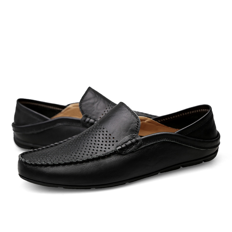여름 남성 캐주얼 신발 가죽 모카신 통기성 슬립 보트  - Boat Shoe Leather 리뷰 및 가격