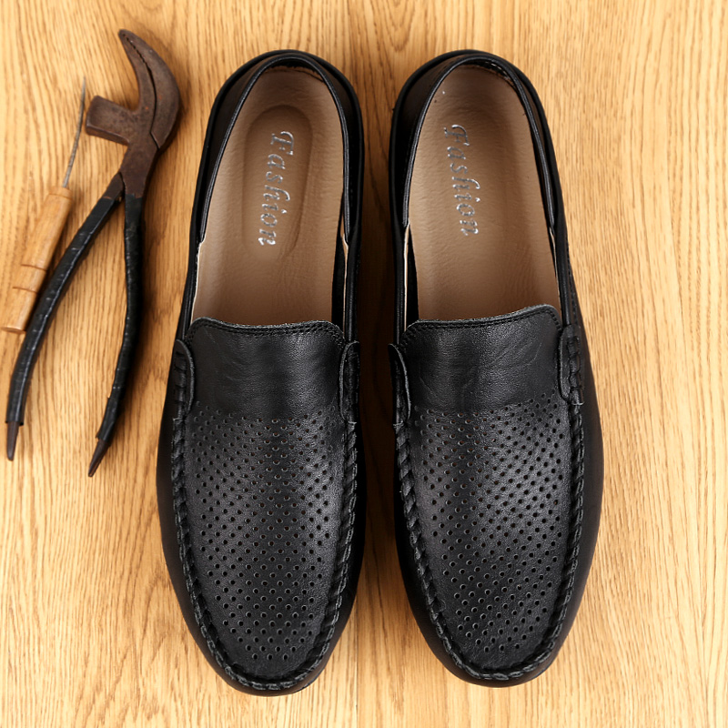 여름 남성 캐주얼 신발 가죽 모카신 통기성 슬립 보트  - Boat Shoe Leather 리뷰 및 가격
