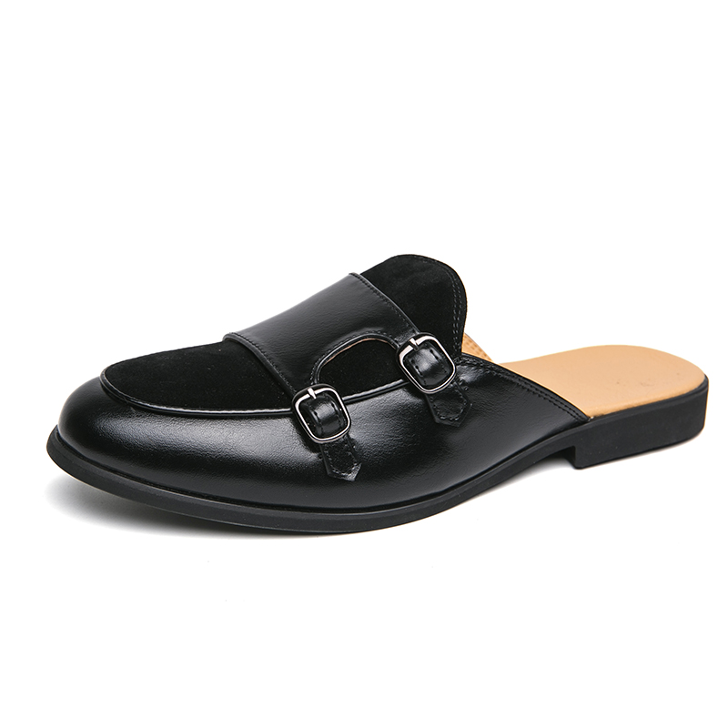 패션 블랙 그린 몽크 스트랩 하프 슬리퍼 남성용 드라이 - Monk Strap Shoe 리뷰 및 가격