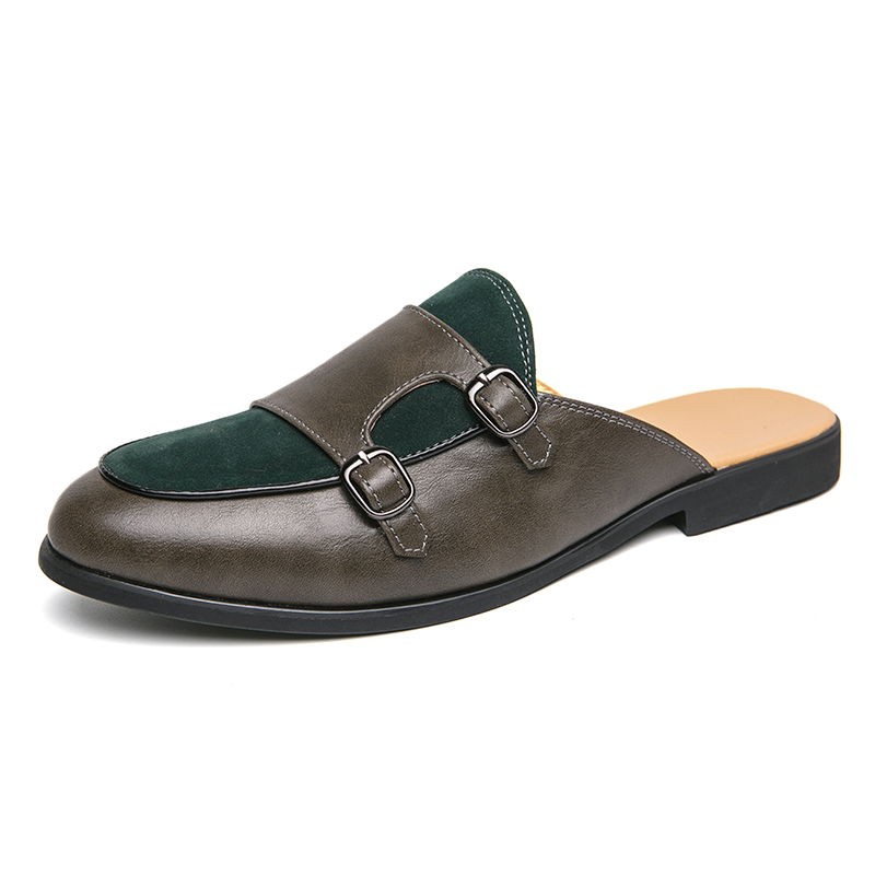 패션 블랙 그린 몽크 스트랩 하프 슬리퍼 남성용 드라이 - Monk Strap Shoe 리뷰 및 가격