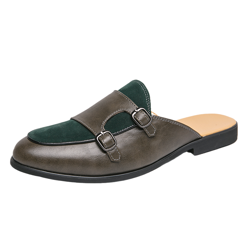 패션 블랙 그린 몽크 스트랩 하프 슬리퍼 남성용 드라이 - Monk Strap Shoe 리뷰 및 가격
