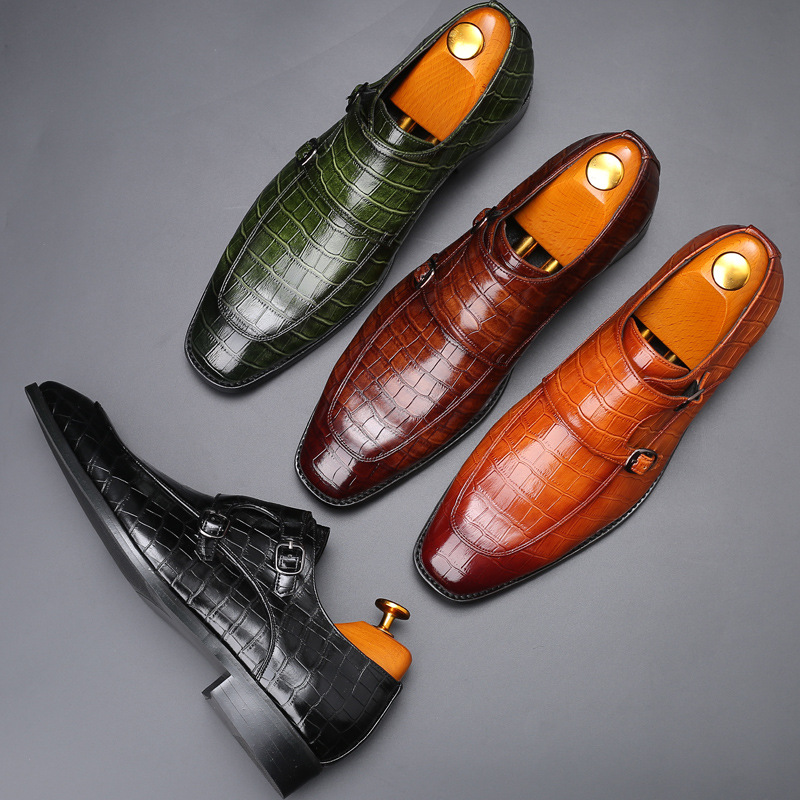 특허 가죽 남성 로퍼 웨딩 파티 드레스 신발, 블랙 그 - Monk Strap Shoe 리뷰 및 가격