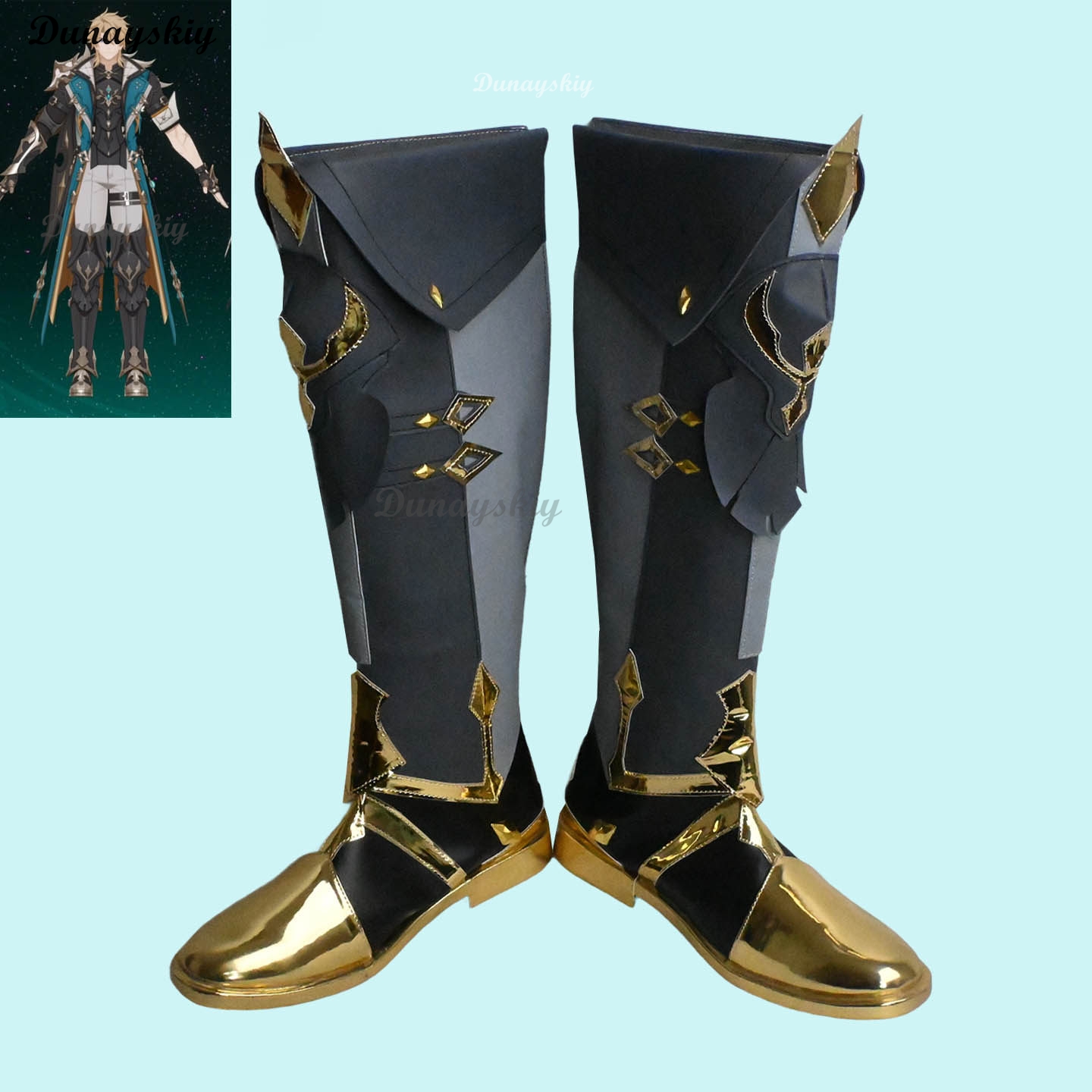 Varka Bareuka 코스프레 부츠 Genshin  - Men'S Shoes For Suits 리뷰 및 가격