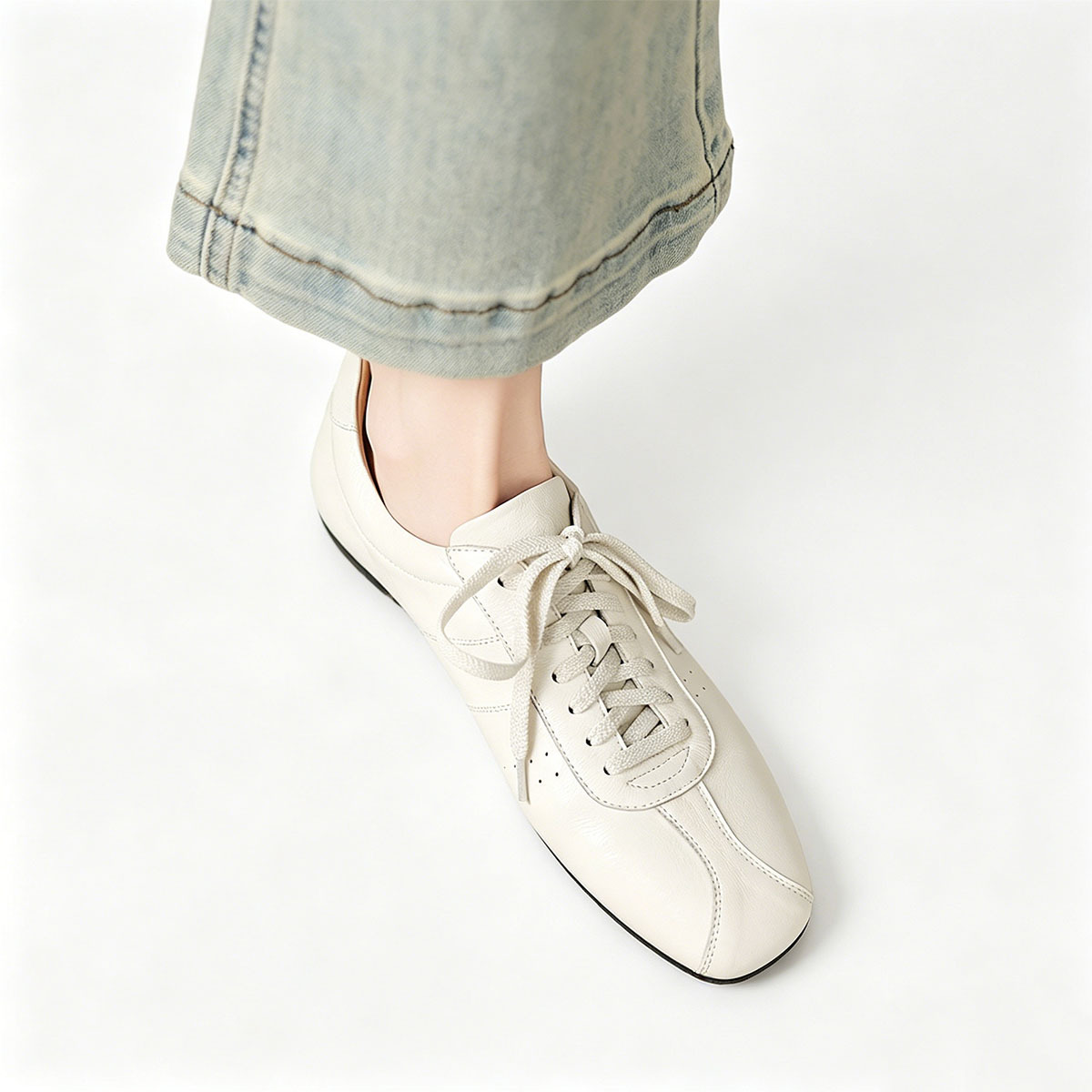 새로운 베이지색 키높이 독일 트레이닝화 부드러운 양가죽 - Boat Shoe Leather 리뷰 및 가격