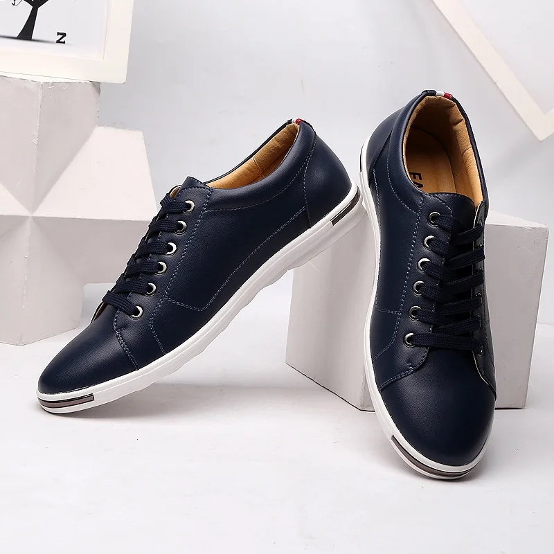 남성용 캐주얼 Size38-48 통기성 화이트 운동화  - Boat Shoe Leather 리뷰 및 가격