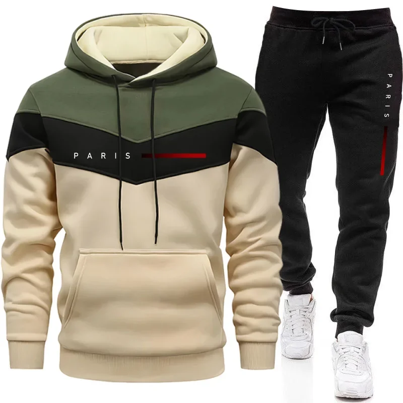 파리 패션 남성 후드티 세트 데일리 캐주얼 스포츠 후드 - Men Shoes Joggers 리뷰 및 가격