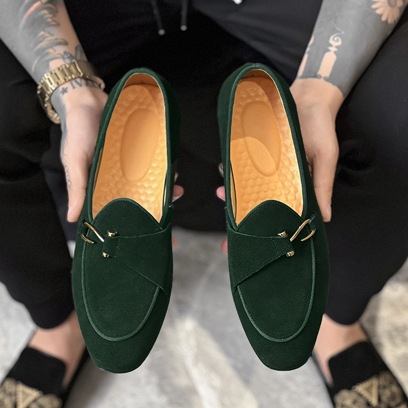 새로운 남성 트렌디 지적 스웨이드 스님 스트랩 옥스포드 - Monk Strap Shoe 리뷰 및 가격